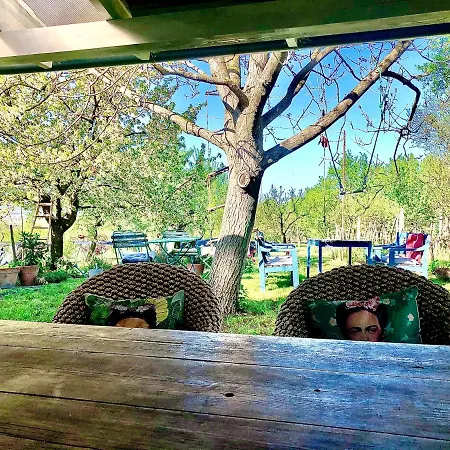 בית נופש Arty House With Huge Terrace At Lake Balaton *